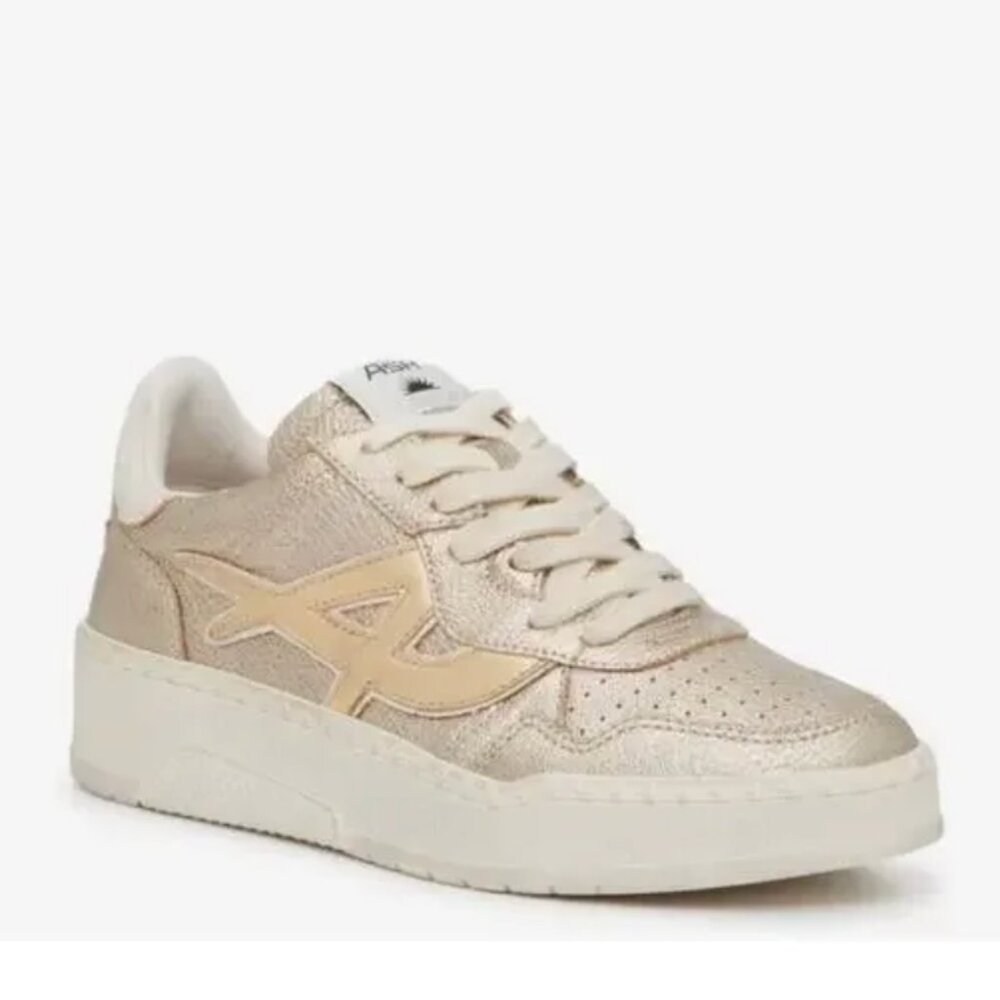 ASH - Starlight Metallic Leather Sneakers